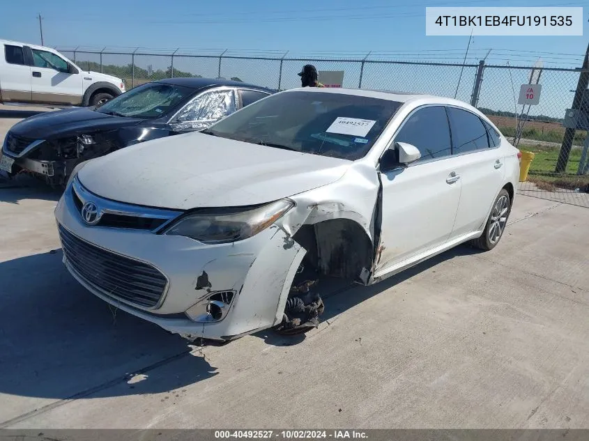 2015 Toyota Avalon Xle Touring VIN: 4T1BK1EB4FU191535 Lot: 40492527