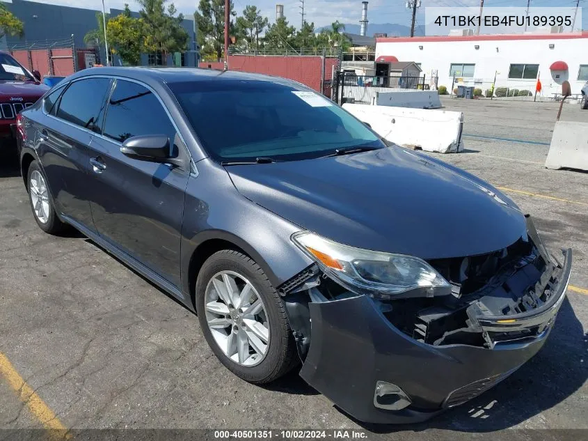 2015 Toyota Avalon Xle Premium VIN: 4T1BK1EB4FU189395 Lot: 40501351