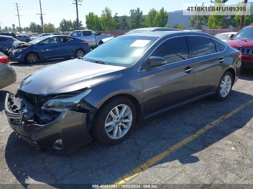 2015 Toyota Avalon Xle Premium VIN: 4T1BK1EB4FU189395 Lot: 40501351