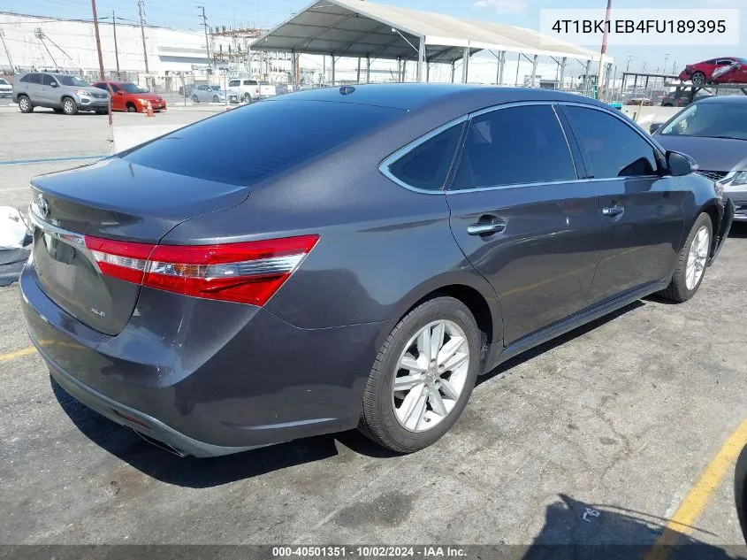 2015 Toyota Avalon Xle Premium VIN: 4T1BK1EB4FU189395 Lot: 40501351