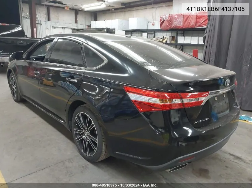 2015 Toyota Avalon Limited/Xle/Xle Premium/Xle Touring/Xle Touring Se VIN: 4T1BK1EB6F4137105 Lot: 40510975