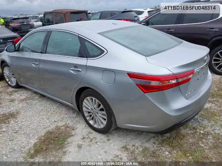 2015 Toyota Avalon Hybrid/Prem/Tour/Ltd VIN: 4T1BD1EB5FU048314 Lot: 40521406