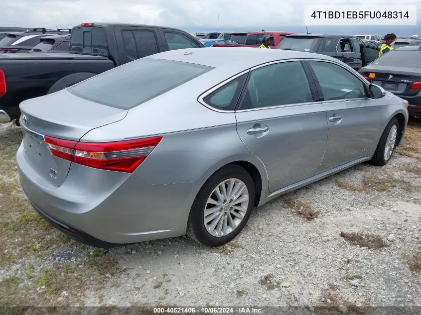 2015 Toyota Avalon Hybrid/Prem/Tour/Ltd VIN: 4T1BD1EB5FU048314 Lot: 40521406