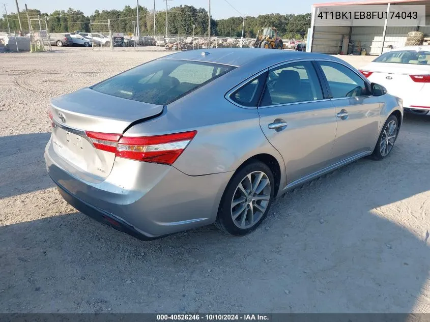 2015 Toyota Avalon Xle Touring VIN: 4T1BK1EB8FU174043 Lot: 40526246