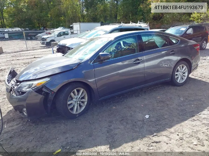 2015 Toyota Avalon Xle VIN: 4T1BK1EB4FU193673 Lot: 40533308