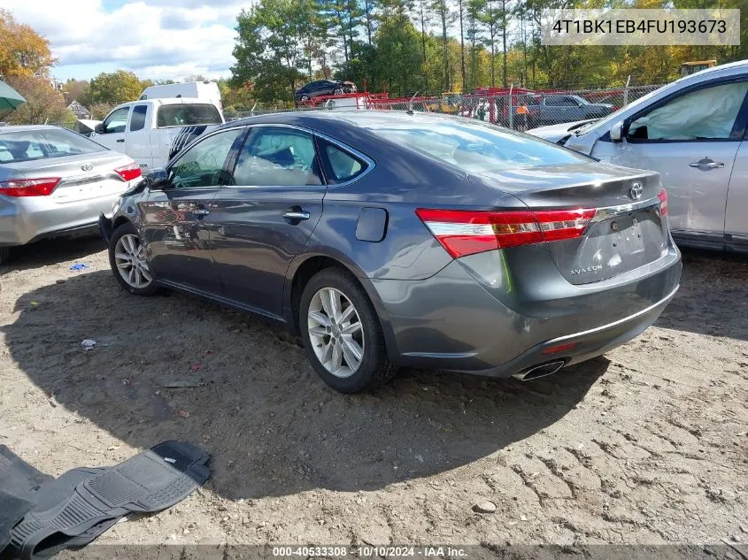 2015 Toyota Avalon Xle VIN: 4T1BK1EB4FU193673 Lot: 40533308