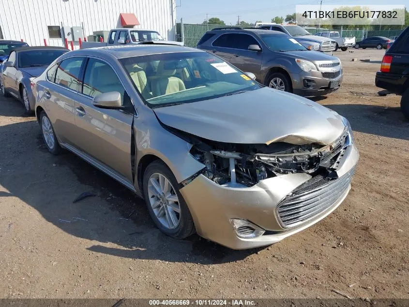 2015 Toyota Avalon Xle Premium VIN: 4T1BK1EB6FU177832 Lot: 40568669