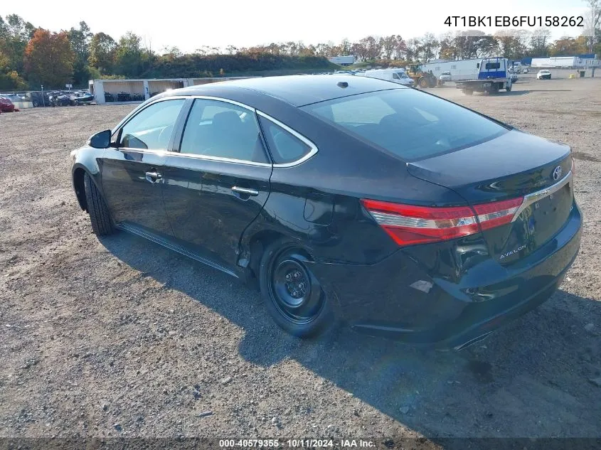 2015 Toyota Avalon Xle Touring VIN: 4T1BK1EB6FU158262 Lot: 40579355