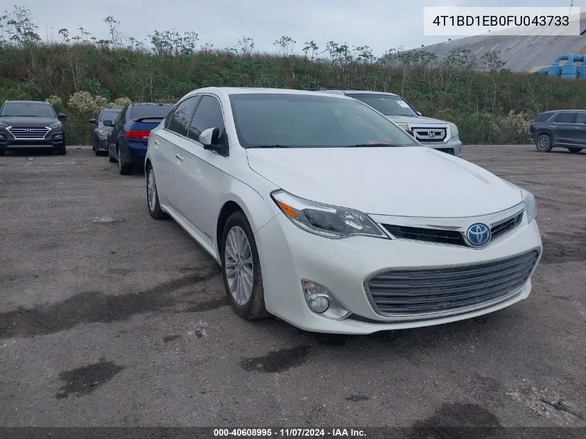 2015 Toyota Avalon Hybrid/Prem/Tour/Ltd VIN: 4T1BD1EB0FU043733 Lot: 40608995