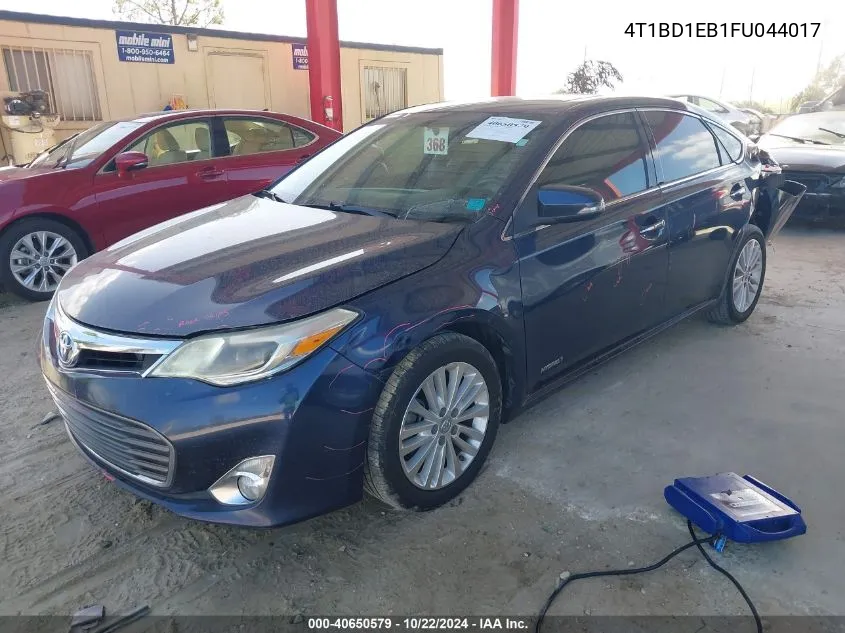 2015 Toyota Avalon Hybrid Xle Touring VIN: 4T1BD1EB1FU044017 Lot: 40650579