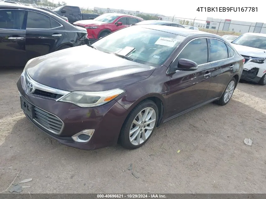 2015 Toyota Avalon Xle Premium VIN: 4T1BK1EB9FU167781 Lot: 40696621