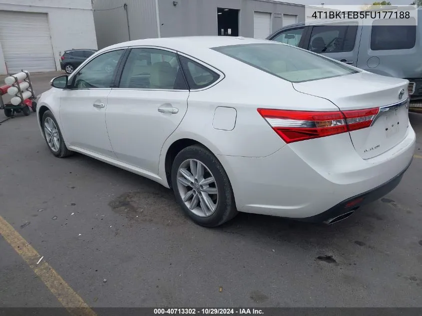 2015 Toyota Avalon Xle VIN: 4T1BK1EB5FU177188 Lot: 40713302