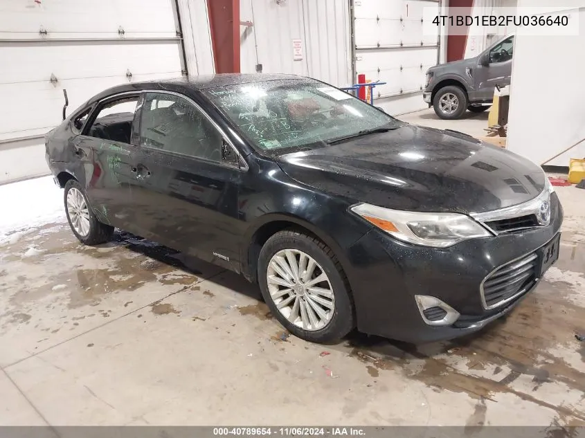 2015 Toyota Avalon Hybrid Xle Premium VIN: 4T1BD1EB2FU036640 Lot: 40789654