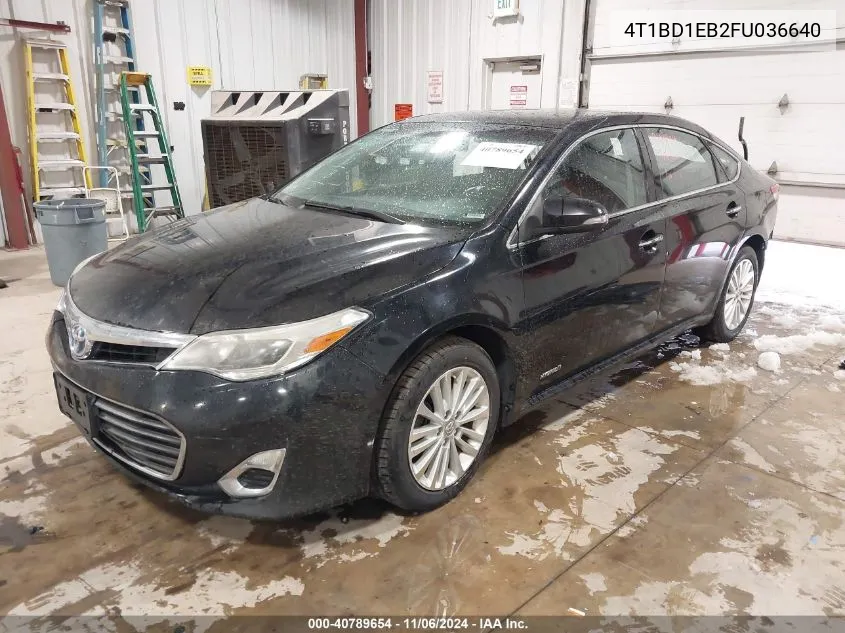 2015 Toyota Avalon Hybrid Xle Premium VIN: 4T1BD1EB2FU036640 Lot: 40789654