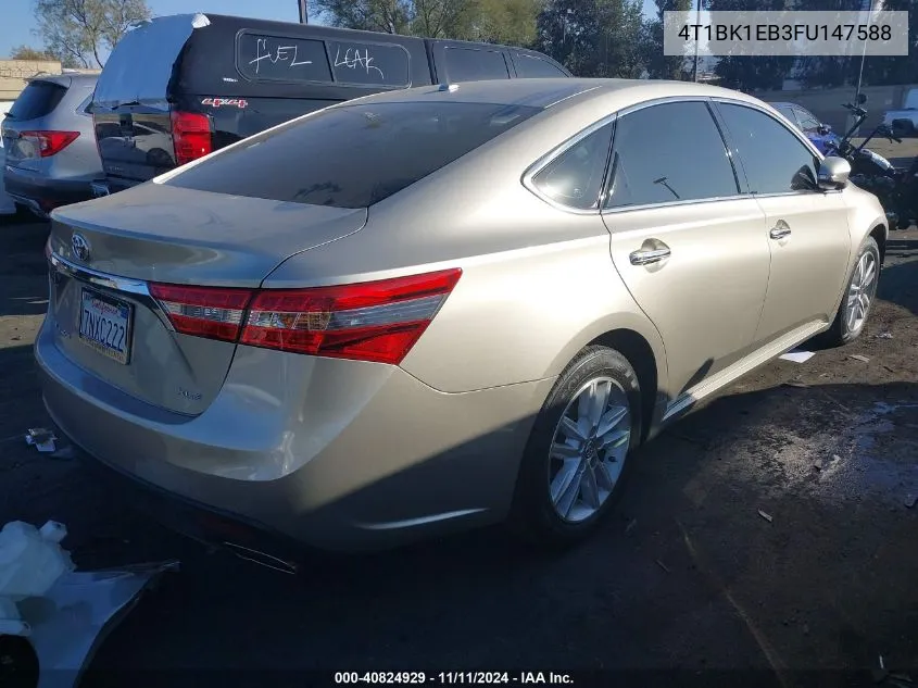 2015 Toyota Avalon Xle Premium VIN: 4T1BK1EB3FU147588 Lot: 40824929