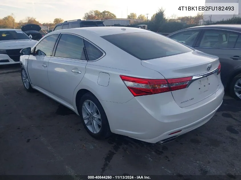 2015 Toyota Avalon Xle VIN: 4T1BK1EB2FU182493 Lot: 40844260