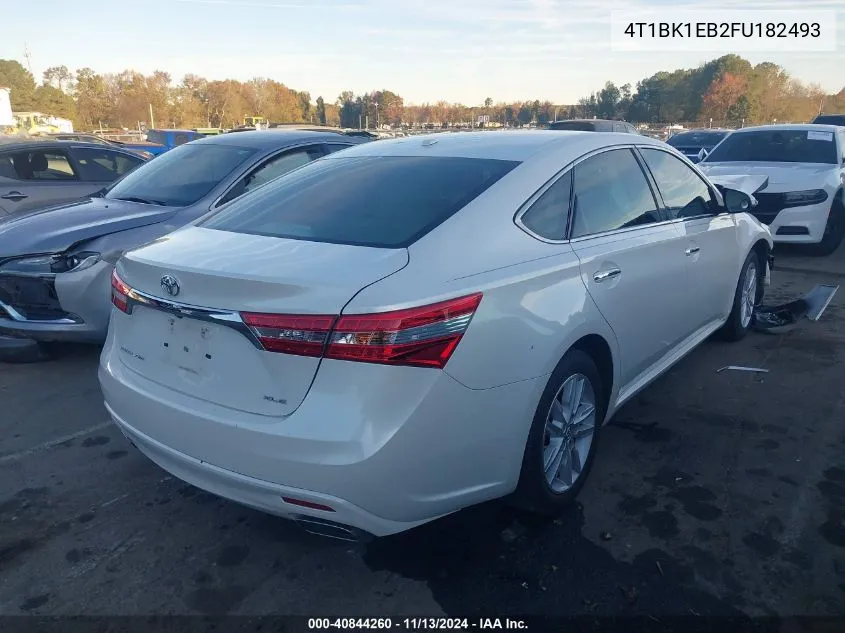 2015 Toyota Avalon Xle VIN: 4T1BK1EB2FU182493 Lot: 40844260