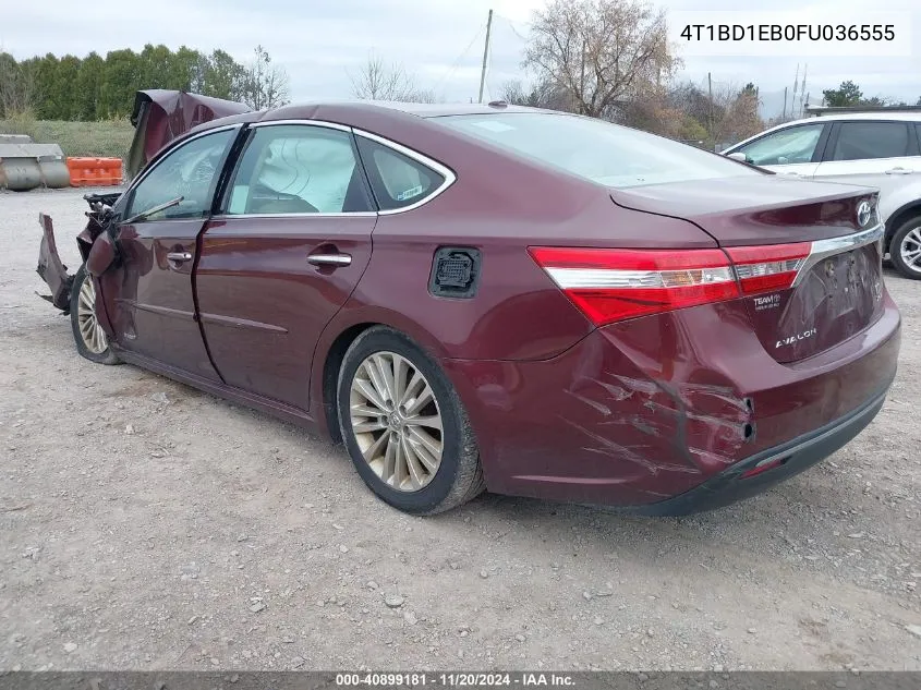 2015 Toyota Avalon Hybrid Xle Touring VIN: 4T1BD1EB0FU036555 Lot: 40899181