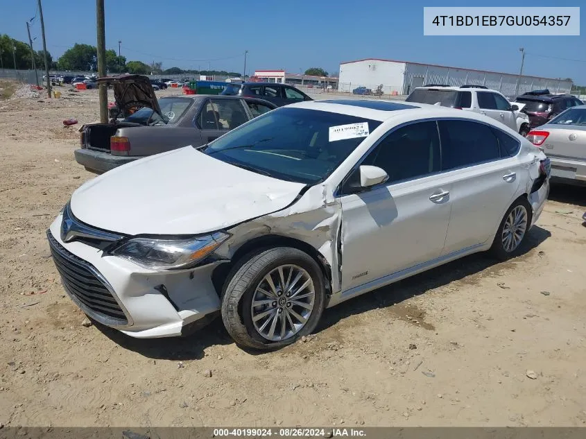 2016 Toyota Avalon Hybrid Limited VIN: 4T1BD1EB7GU054357 Lot: 40199024