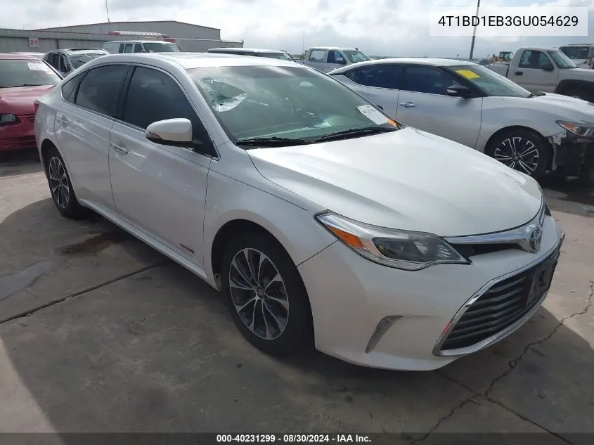 2016 Toyota Avalon Hybrid Xle Premium VIN: 4T1BD1EB3GU054629 Lot: 40231299