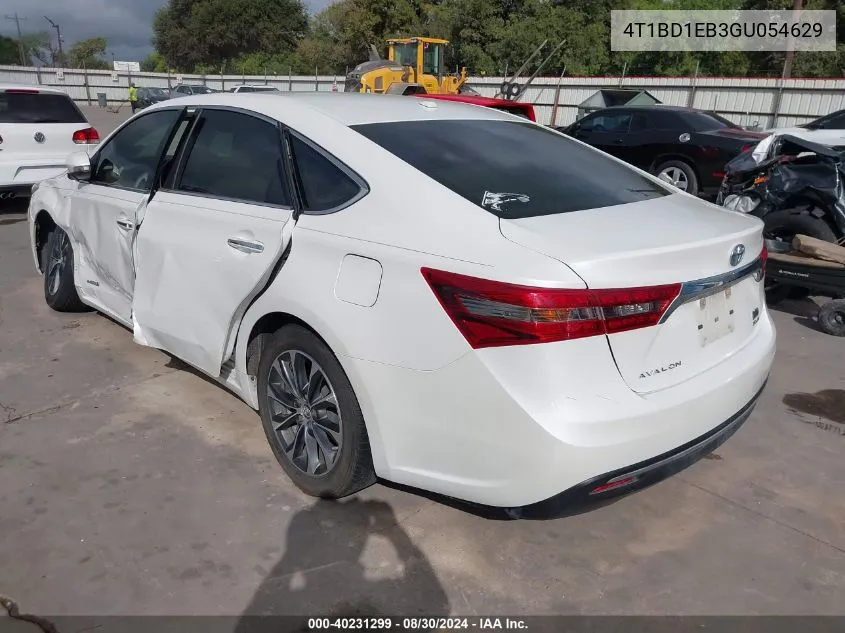 2016 Toyota Avalon Hybrid Xle Premium VIN: 4T1BD1EB3GU054629 Lot: 40231299