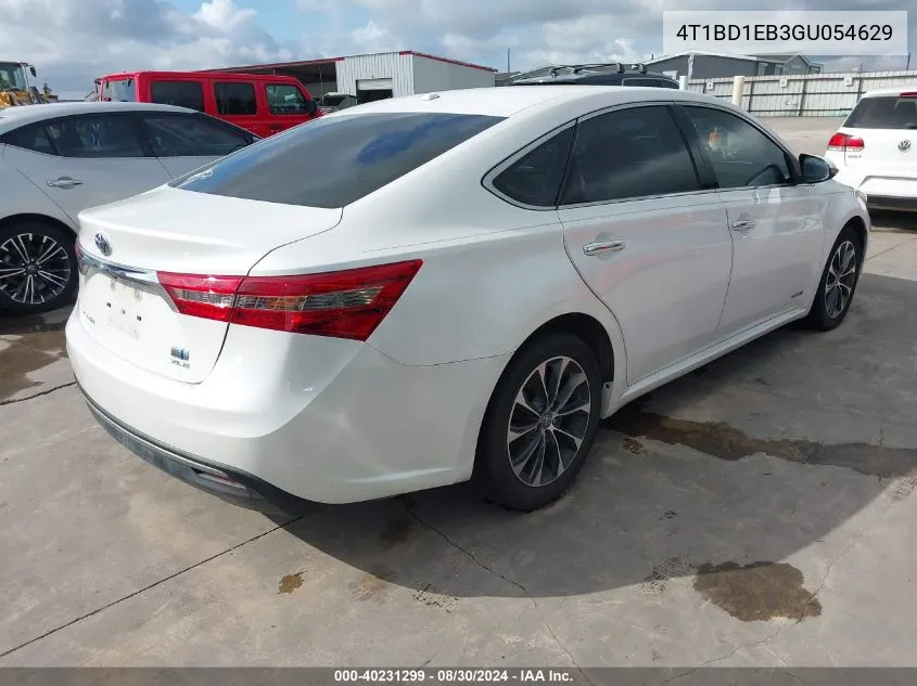 2016 Toyota Avalon Hybrid Xle Premium VIN: 4T1BD1EB3GU054629 Lot: 40231299