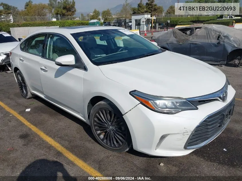 2016 Toyota Avalon Touring VIN: 4T1BK1EB2GU220693 Lot: 40288808