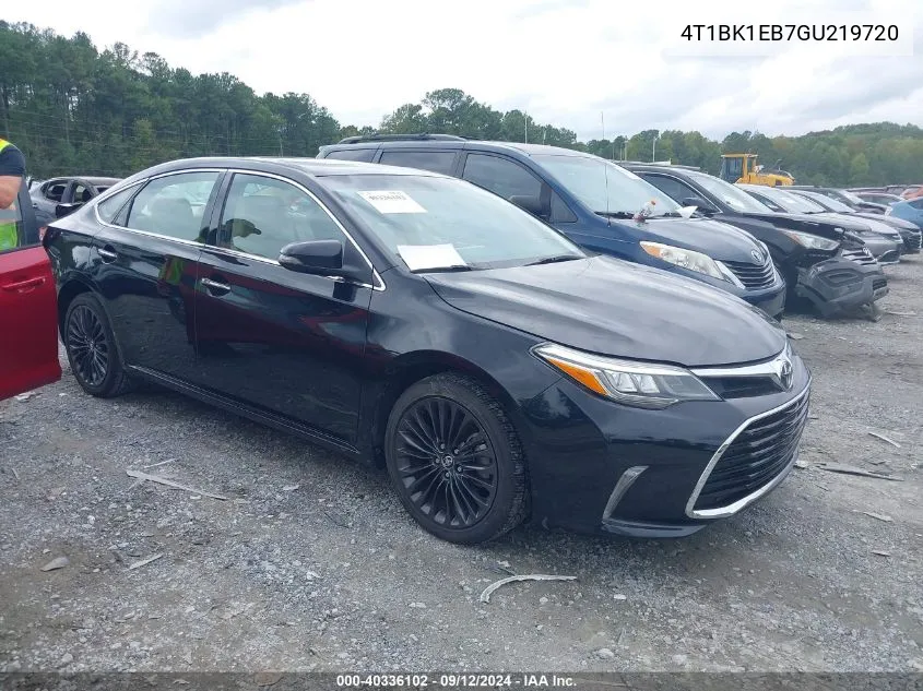 2016 Toyota Avalon Touring VIN: 4T1BK1EB7GU219720 Lot: 40336102