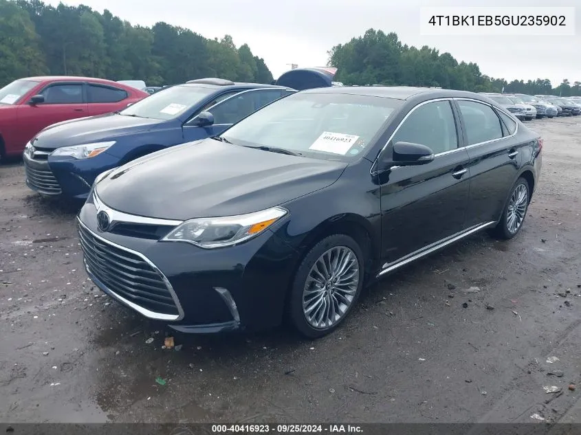 2016 Toyota Avalon Limited VIN: 4T1BK1EB5GU235902 Lot: 40416923