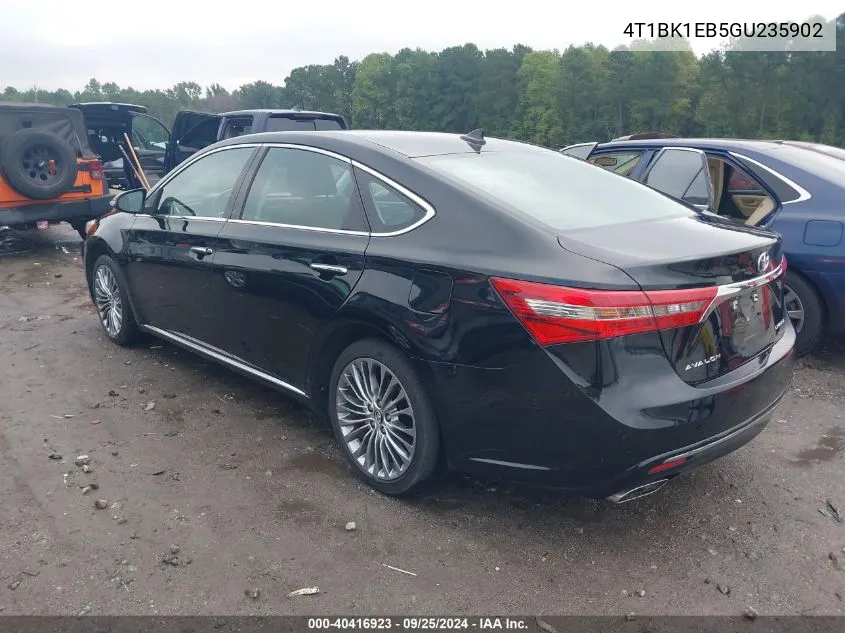 2016 Toyota Avalon Limited VIN: 4T1BK1EB5GU235902 Lot: 40416923