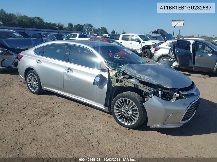 4T1BK1EB1GU232687 2016 Toyota Avalon Limited