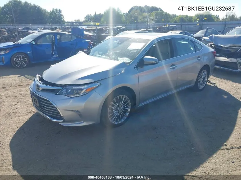 4T1BK1EB1GU232687 2016 Toyota Avalon Limited