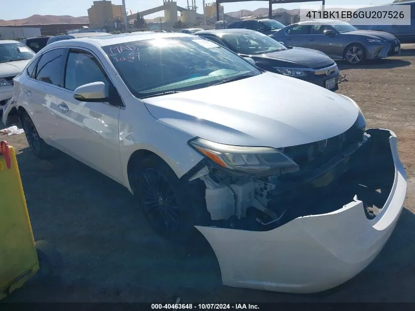 4T1BK1EB6GU207526 2016 Toyota Avalon Touring