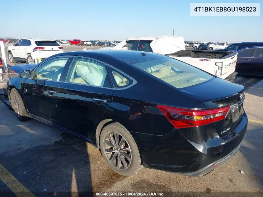 4T1BK1EB8GU198523 2016 Toyota Avalon Xle