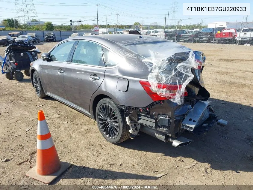 2016 Toyota Avalon Touring VIN: 4T1BK1EB7GU220933 Lot: 40544676