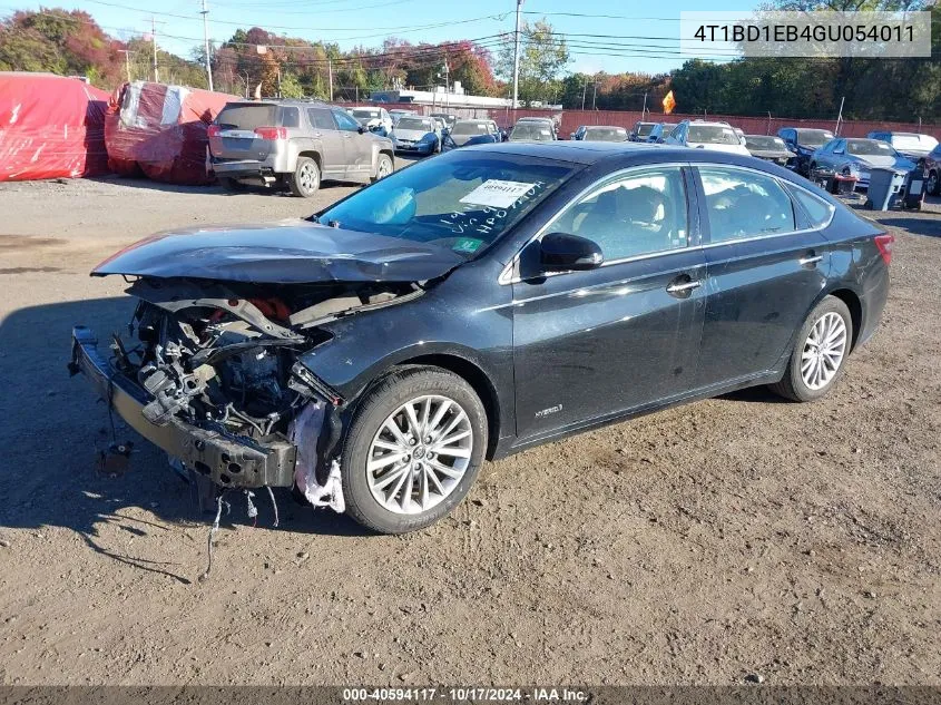 4T1BD1EB4GU054011 2016 Toyota Avalon Hybrid/Plus/Xle Prem/Ltd