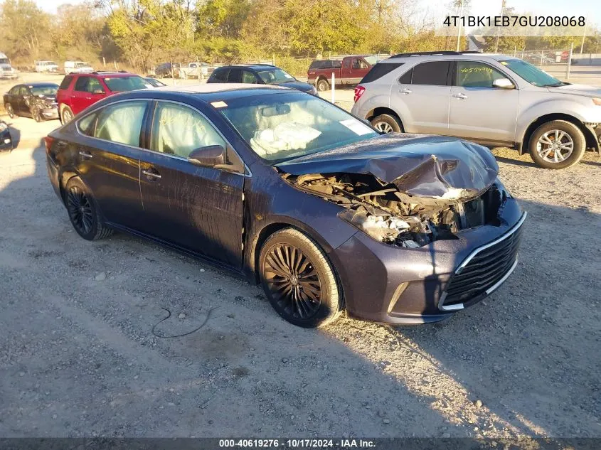 2016 Toyota Avalon Touring VIN: 4T1BK1EB7GU208068 Lot: 40619276