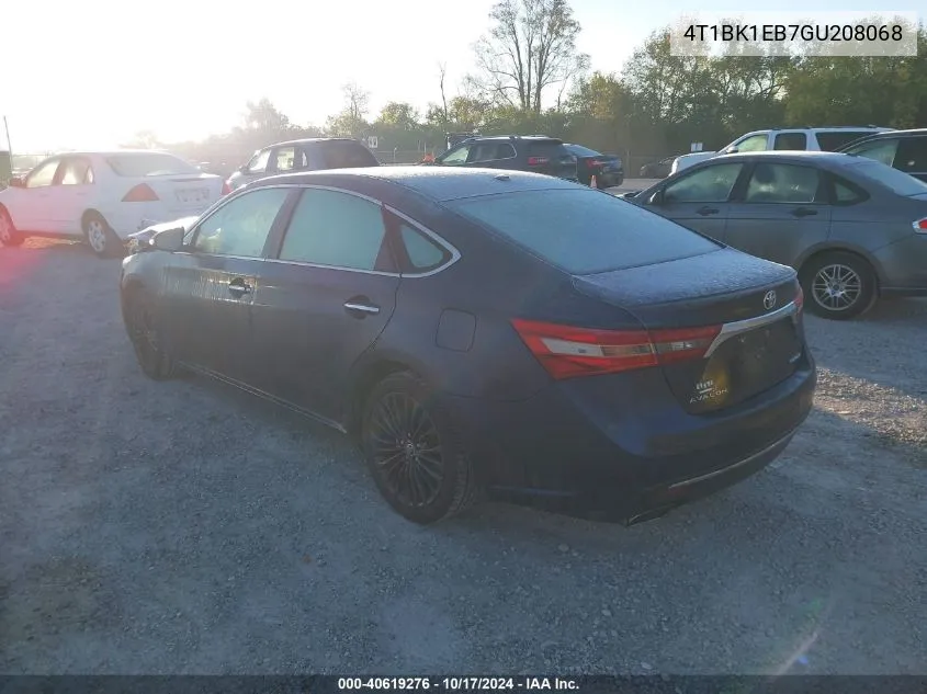 2016 Toyota Avalon Touring VIN: 4T1BK1EB7GU208068 Lot: 40619276