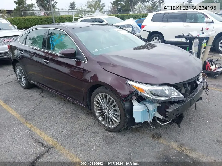 4T1BK1EB1GU234195 2016 Toyota Avalon Limited