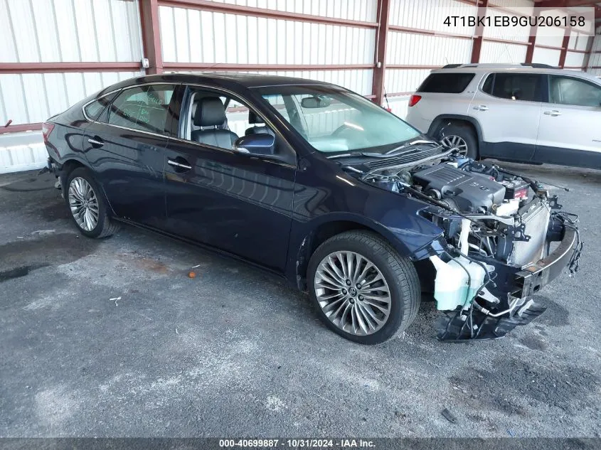 2016 Toyota Avalon Limited VIN: 4T1BK1EB9GU206158 Lot: 40699887