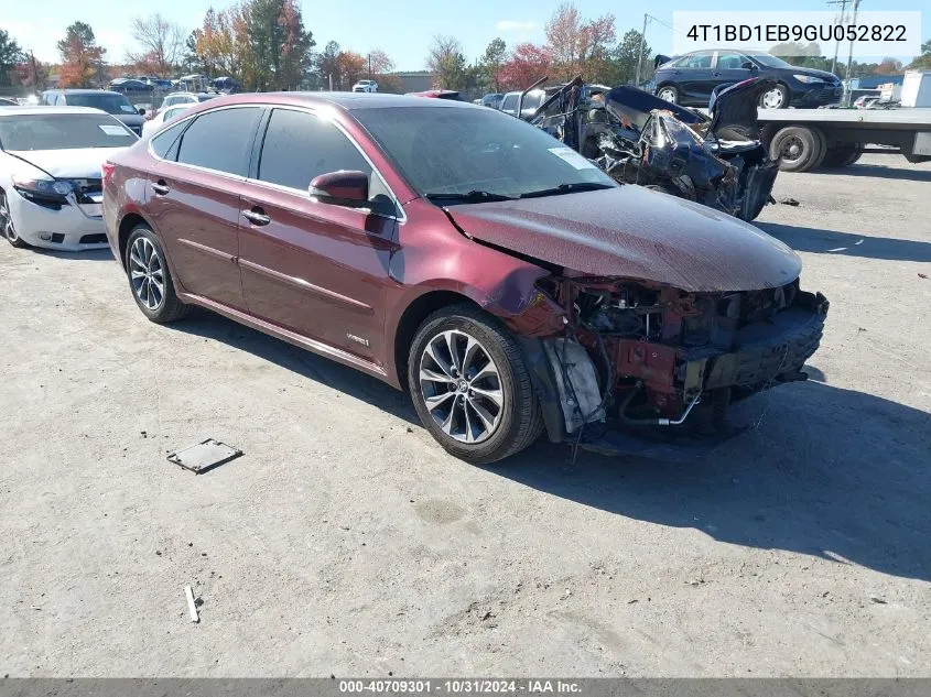 4T1BD1EB9GU052822 2016 Toyota Avalon Hybrid Xle Premium