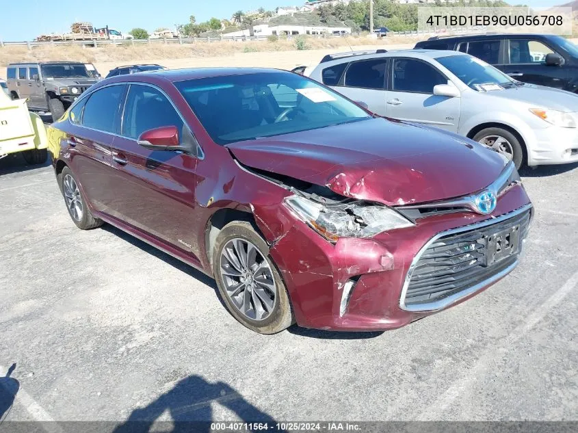 2016 Toyota Avalon Hybrid Xle Premium VIN: 4T1BD1EB9GU056708 Lot: 40711564