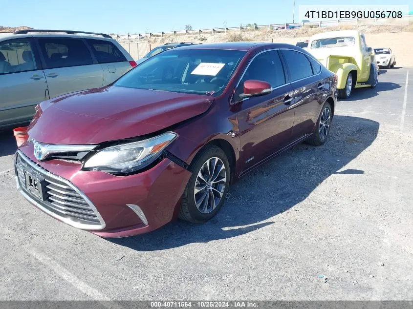 2016 Toyota Avalon Hybrid Xle Premium VIN: 4T1BD1EB9GU056708 Lot: 40711564