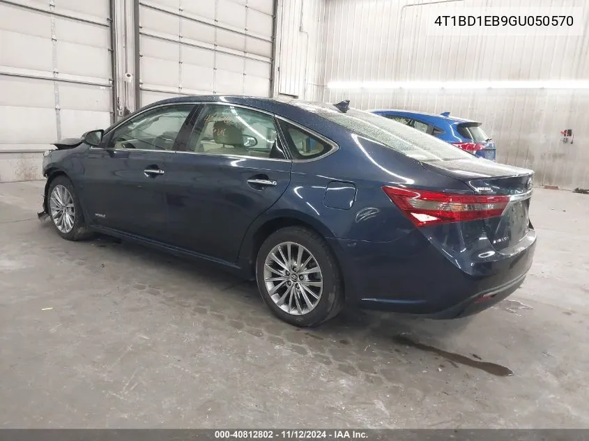 2016 Toyota Avalon Hybrid Limited VIN: 4T1BD1EB9GU050570 Lot: 40812802