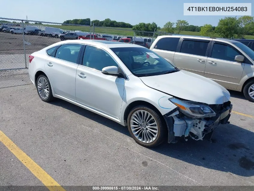 2017 Toyota Avalon Limited VIN: 4T1BK1EB0HU254083 Lot: 39998615