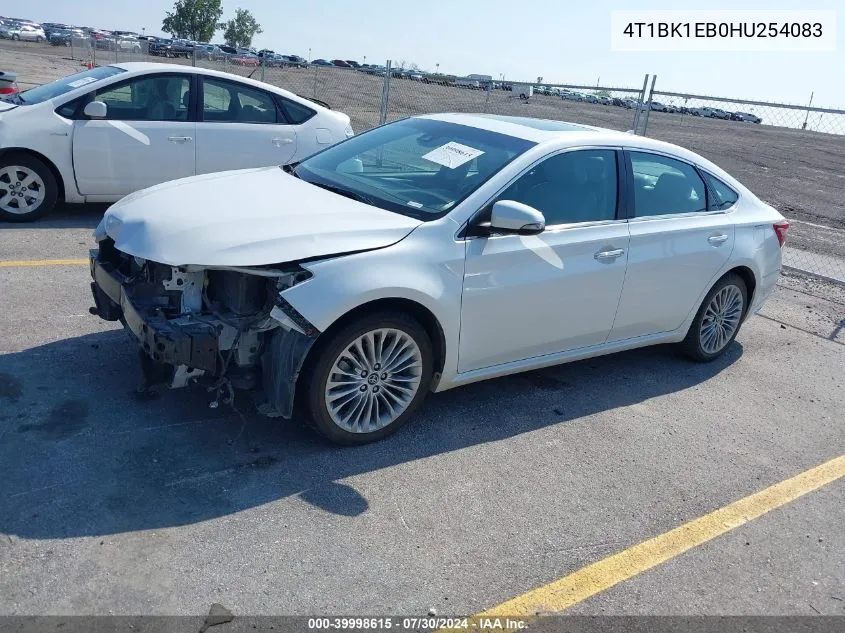 2017 Toyota Avalon Limited VIN: 4T1BK1EB0HU254083 Lot: 39998615