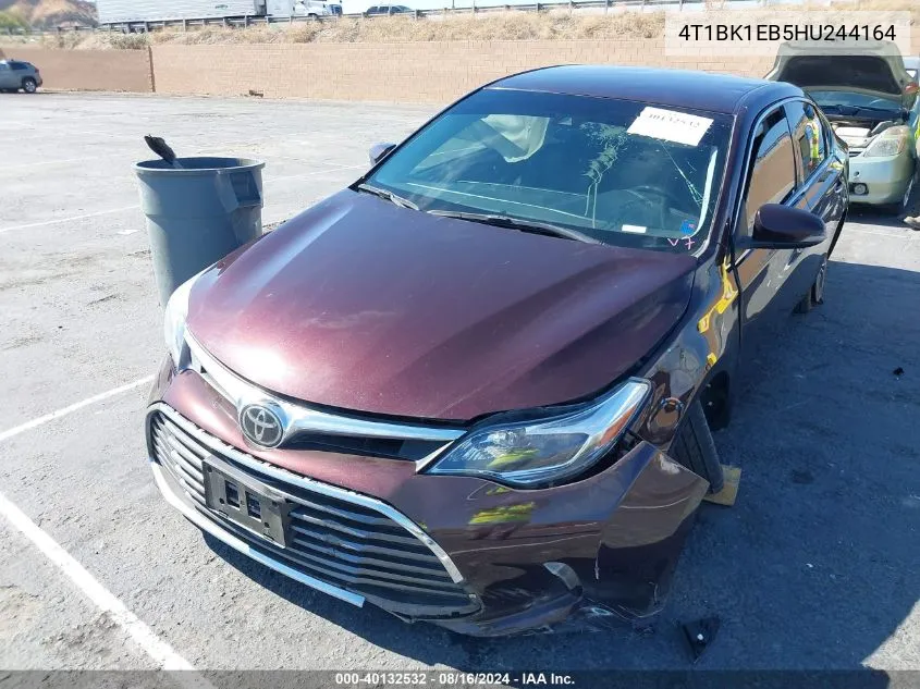 2017 Toyota Avalon Xle VIN: 4T1BK1EB5HU244164 Lot: 40132532