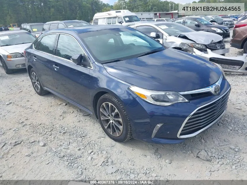 2017 Toyota Avalon Xle Premium VIN: 4T1BK1EB2HU264565 Lot: 40367376