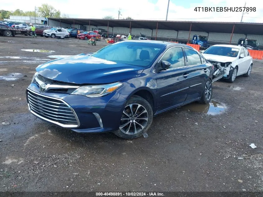 4T1BK1EB5HU257898 2017 Toyota Avalon Xle Premium