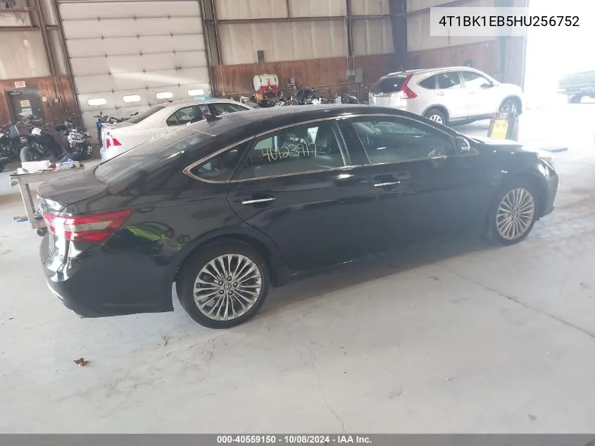 2017 Toyota Avalon Limited VIN: 4T1BK1EB5HU256752 Lot: 40559150